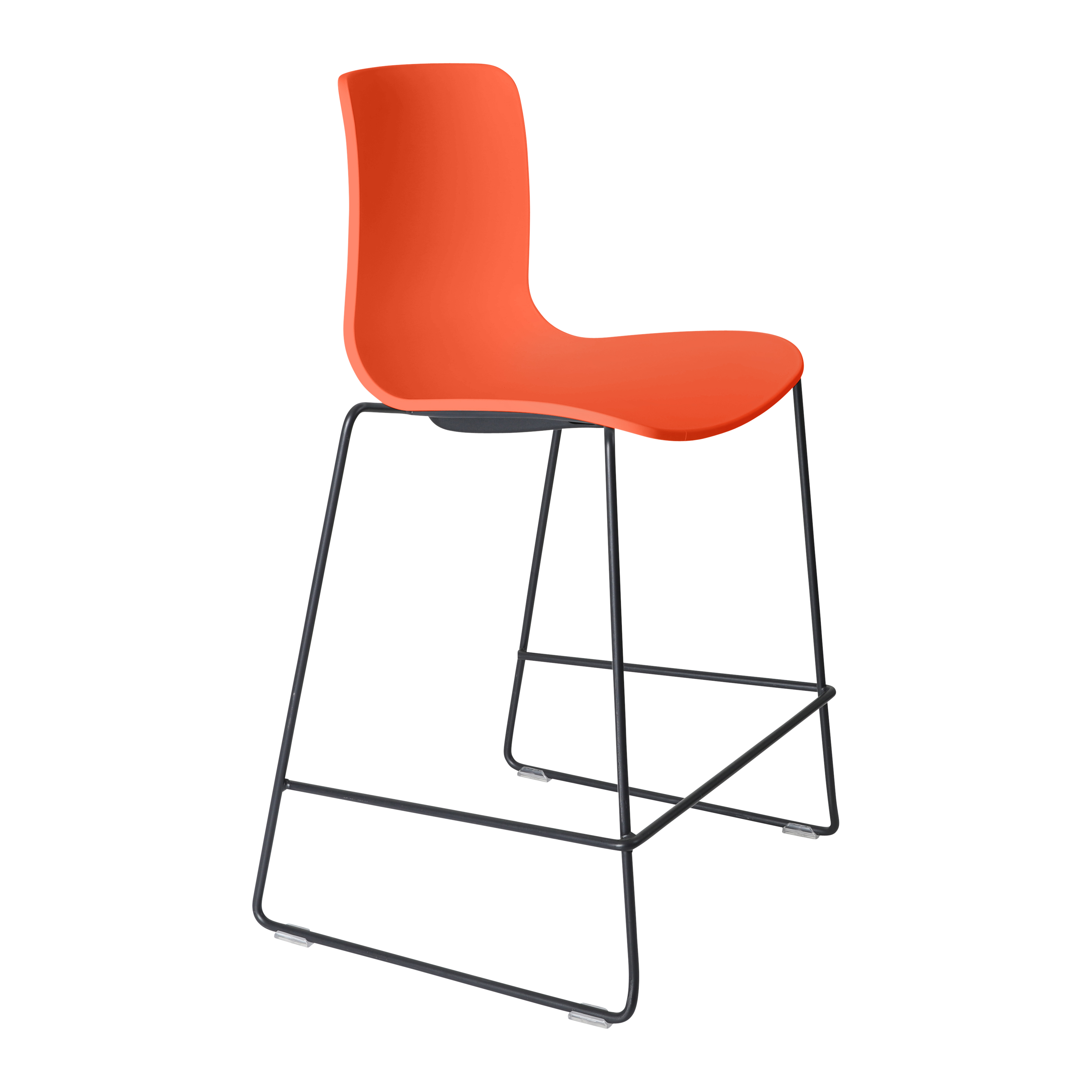 Acti Stool (Orange / Stool Sled Base)